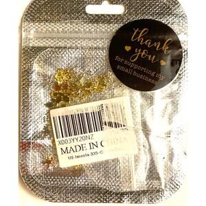 Women's Silver and Gold Toned Snowflake Nail 3D Art